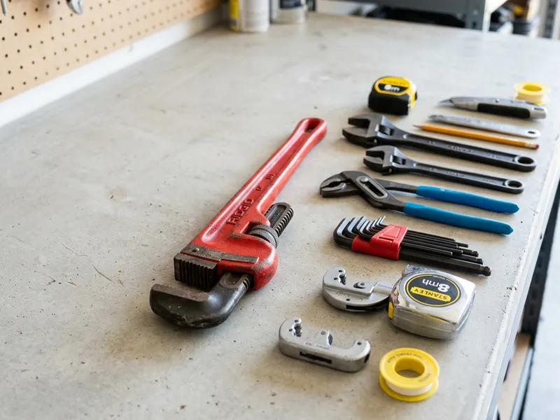 Professional plumbers in Sherrill, AR equipped with top-tier tools for residential and commercial plumbing services.